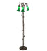 Meyda Tiffany - 71883 - Three Light Floor Lamp - Green Pond Lily - Mahogany Bronze