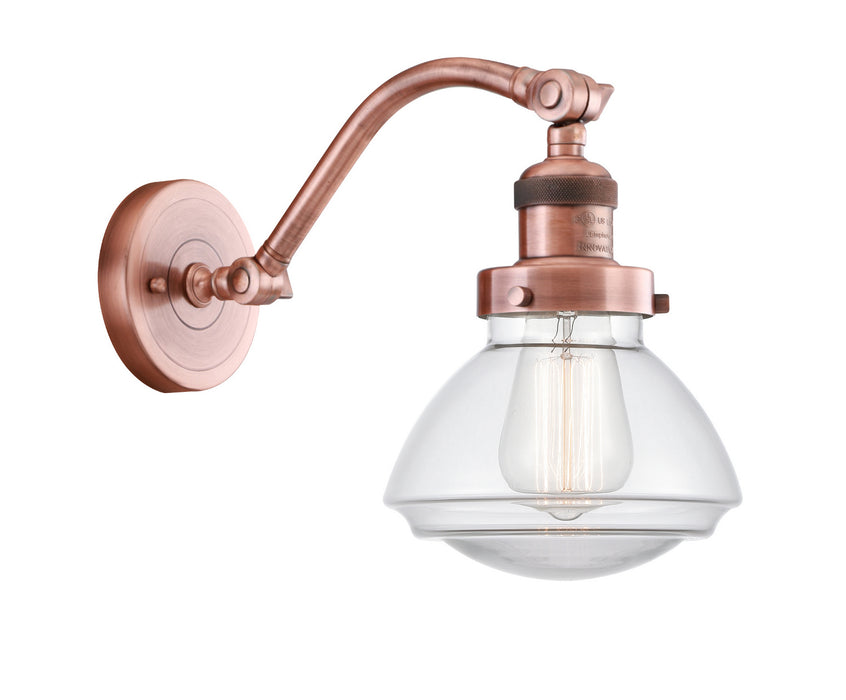 Innovations - 515-1W-AC-G322 - One Light Wall Sconce - Franklin Restoration - Antique Copper