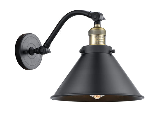 Innovations - 515-1W-BAB-M10-BK - One Light Wall Sconce - Franklin Restoration - Black Antique Brass