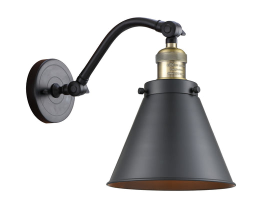 Innovations - 515-1W-BAB-M13-BK - One Light Wall Sconce - Franklin Restoration - Black Antique Brass