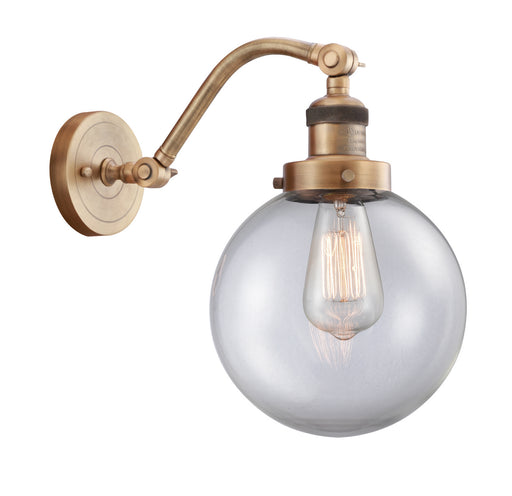 Innovations - 515-1W-BB-G202-8-LED - LED Wall Sconce - Franklin Restoration - Brushed Brass