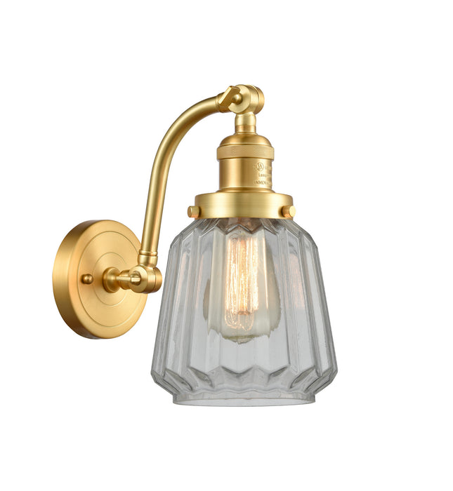 Innovations - 515-1W-SG-G142 - One Light Wall Sconce - Franklin Restoration - Satin Gold