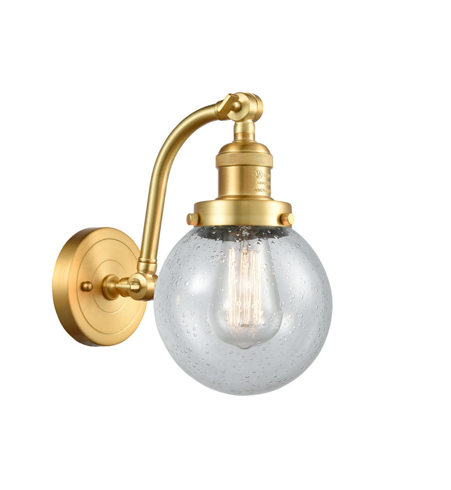 Innovations - 515-1W-SG-G204-6-LED - LED Wall Sconce - Franklin Restoration - Satin Gold