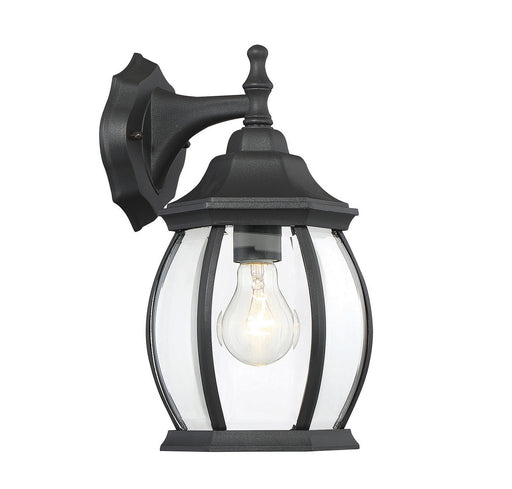 Meridian - M50053BK - One Light Outdoor Wall Sconce - Black