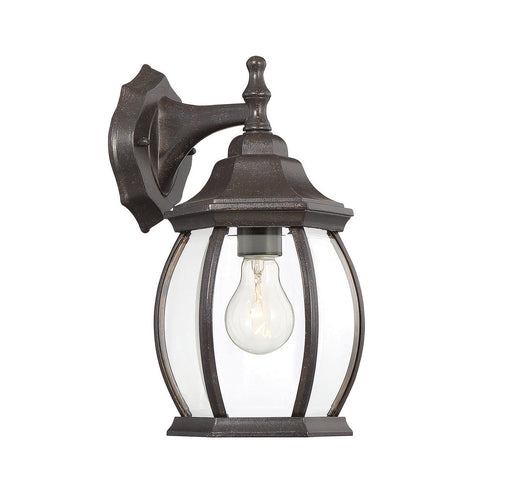 Meridian - M50053RB - One Light Outdoor Wall Sconce - Rustic Bronze
