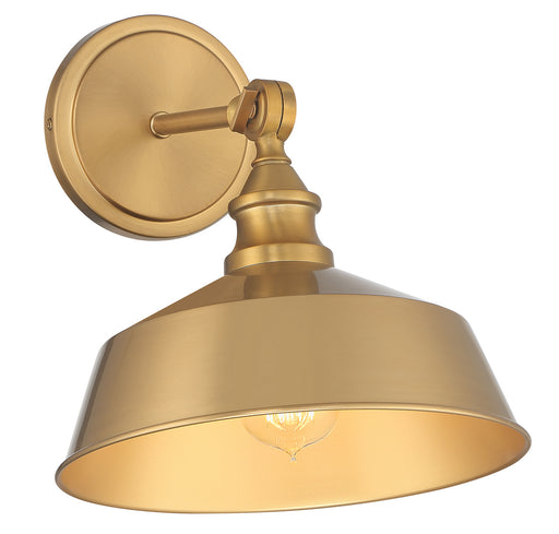 Meridian - M90090NB - One Light Wall Sconce - Natural Brass