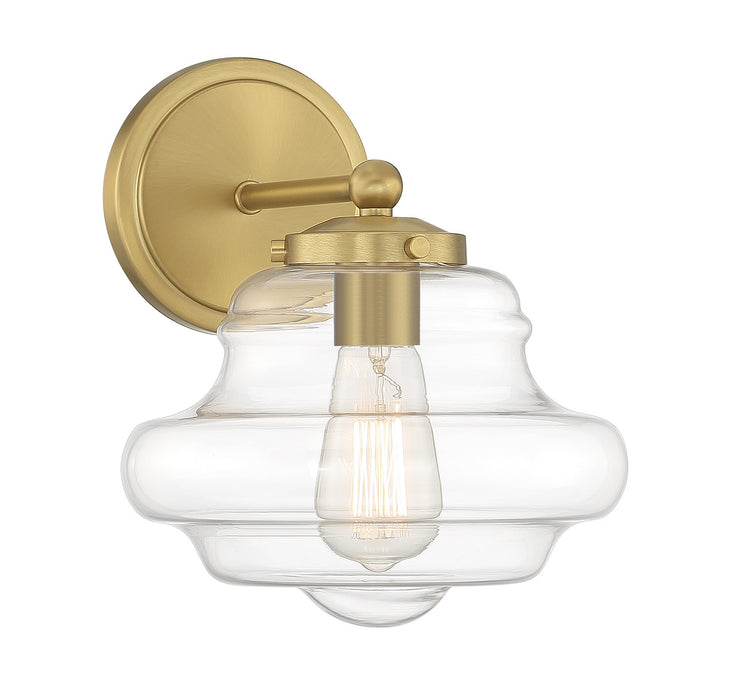 Meridian - M90091NB - One Light Wall Sconce - Natural Brass