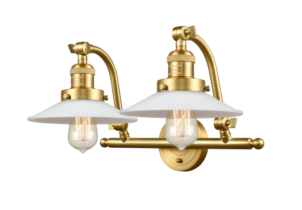 Innovations - 515-2W-SG-G1 - Two Light Bath Vanity - Franklin Restoration - Satin Gold