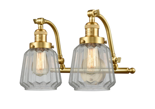 Franklin Restoration Two Light Bath Vanity Satin Gold