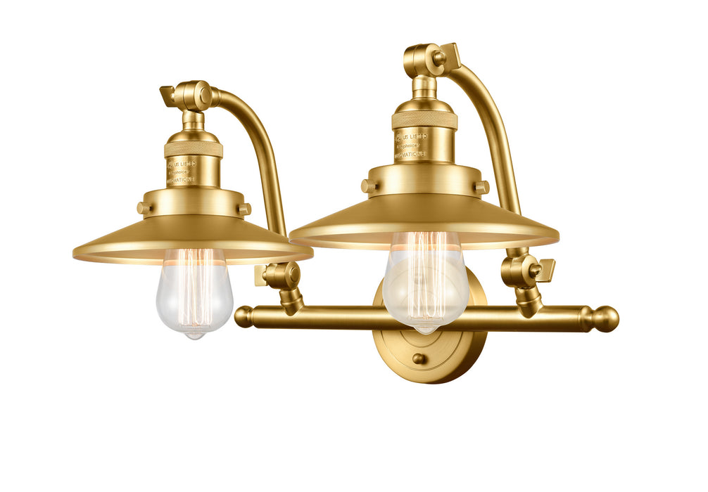 Innovations - 515-2W-SG-M4-SG - Two Light Bath Vanity - Franklin Restoration - Satin Gold