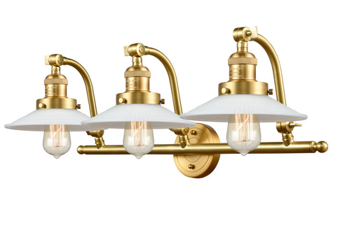 Innovations - 515-3W-SG-G1 - Three Light Bath Vanity - Franklin Restoration - Satin Gold