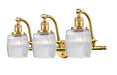 Innovations - 515-3W-SG-G302 - Three Light Bath Vanity - Franklin Restoration - Satin Gold