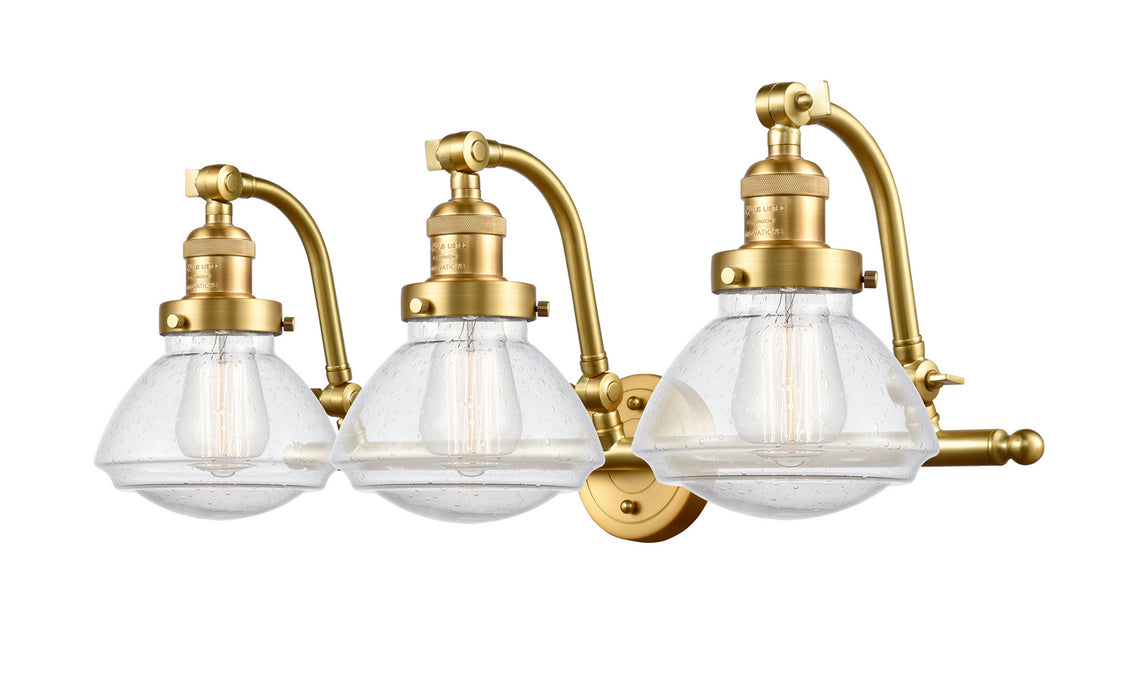 Innovations - 515-3W-SG-G324 - Three Light Bath Vanity - Franklin Restoration - Satin Gold