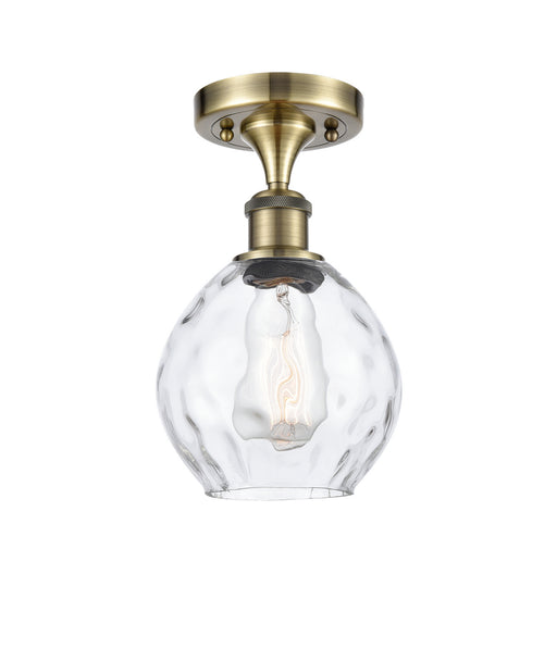 Innovations - 516-1C-AB-G362 - One Light Semi-Flush Mount - Ballston - Antique Brass