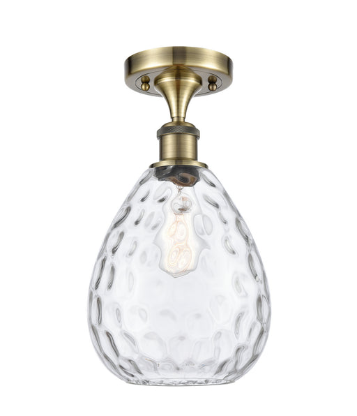 Innovations - 516-1C-AB-G372 - One Light Semi-Flush Mount - Ballston - Antique Brass