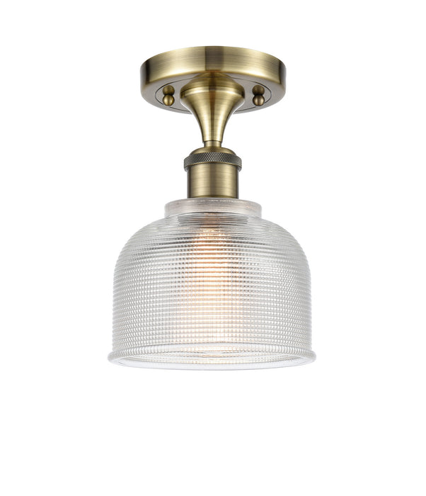 Innovations - 516-1C-AB-G412-LED - LED Semi-Flush Mount - Ballston - Antique Brass