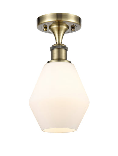 One Light Semi-Flush Mount