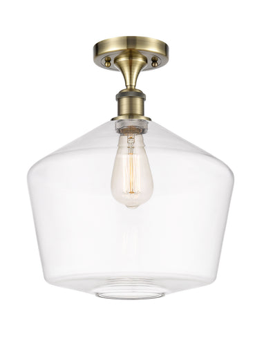 One Light Semi-Flush Mount