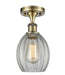 Innovations - 516-1C-AB-G82-LED - LED Semi-Flush Mount - Ballston - Antique Brass