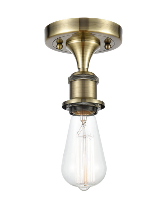 Innovations - 516-1C-AB-LED - LED Semi-Flush Mount - Ballston - Antique Brass