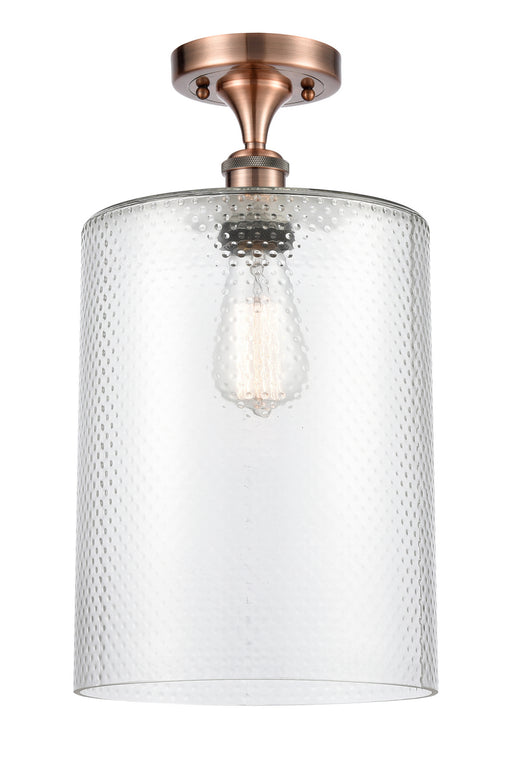 Innovations - 516-1C-AC-G112-L-LED - LED Semi-Flush Mount - Ballston - Antique Copper