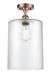 Innovations - 516-1C-AC-G112-L-LED - LED Semi-Flush Mount - Ballston - Antique Copper