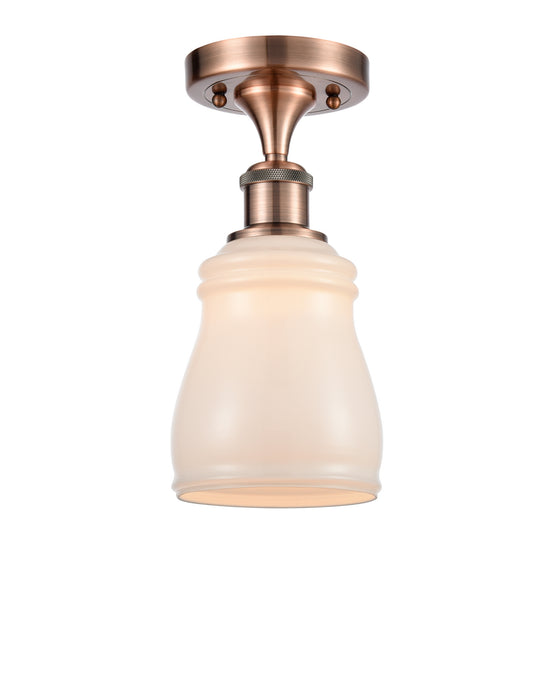 Innovations - 516-1C-AC-G391-LED - LED Semi-Flush Mount - Ballston - Antique Copper