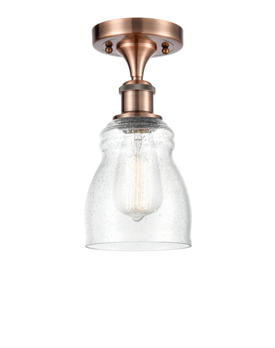 Innovations - 516-1C-AC-G394-LED - LED Semi-Flush Mount - Ballston - Antique Copper