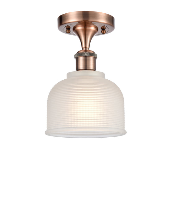 Innovations - 516-1C-AC-G411-LED - LED Semi-Flush Mount - Ballston - Antique Copper