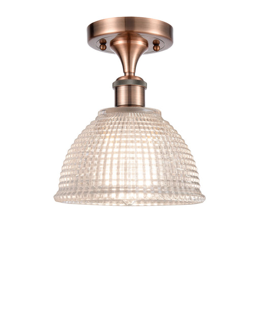 Innovations - 516-1C-AC-G422 - One Light Semi-Flush Mount - Ballston - Antique Copper