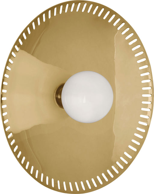 Robert Abbey - 776 - LED Wall Sconce - Jonathan Adler Rio - Modern Brass w/White Glass Shades