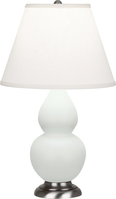 Robert Abbey - MCL52 - One Light Accent Lamp - Small Double Gourd - Matte Celadon Glazed w/Antique Silver