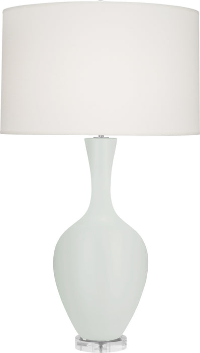 Robert Abbey - MCL80 - One Light Table Lamp - Audrey - Matte Celadon Glazed