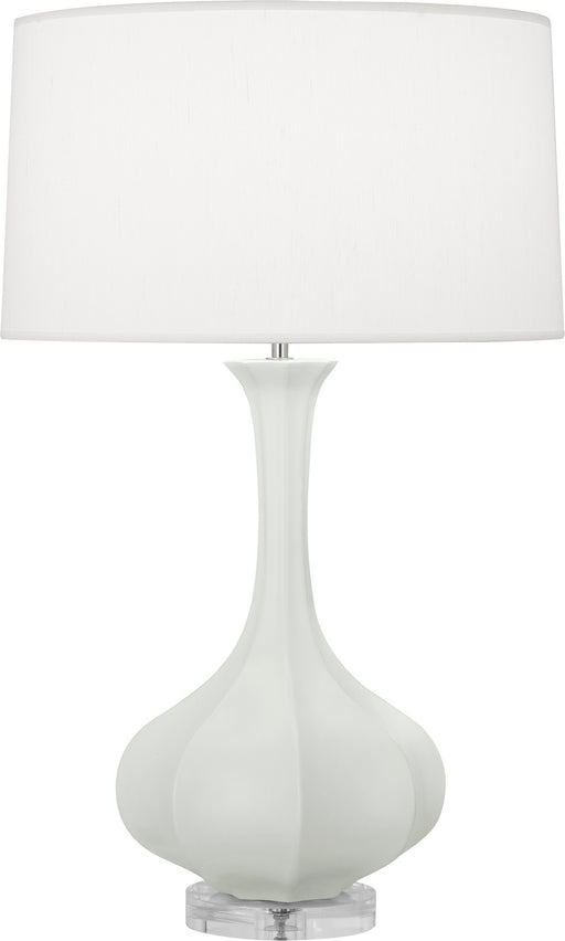 Robert Abbey - MCL96 - One Light Table Lamp - Pike - Matte Celadon Glazed w/Lucite Base