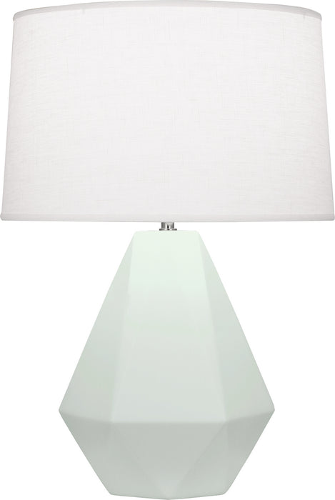 Robert Abbey - MCL97 - One Light Table Lamp - Delta - Matte Celadon Glazed w/Polished Nickel