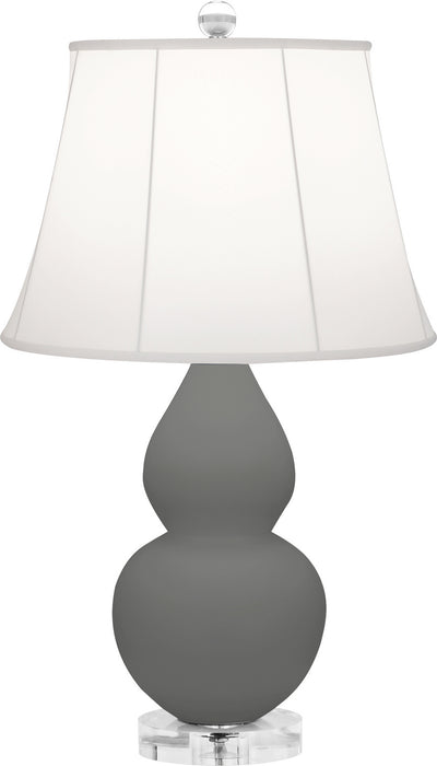 Robert Abbey - MCR13 - One Light Accent Lamp - Small Double Gourd - Matte Ash Glazed w/Lucite Base