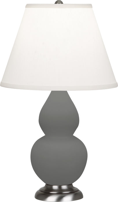 Robert Abbey - MCR52 - One Light Accent Lamp - Small Double Gourd - Matte Ash Glazed w/Antique Silver