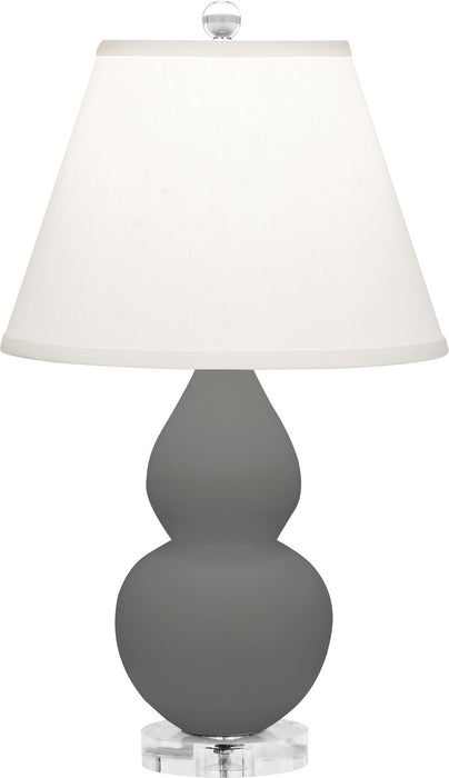 Robert Abbey - MCR53 - One Light Accent Lamp - Small Double Gourd - Matte Ash Glazed w/Lucite Base