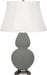 Robert Abbey - MCR56 - One Light Table Lamp - Double Gourd - Matte Ash Glazed w/Deep Patina Bronze