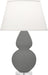 Robert Abbey - MCR62 - One Light Table Lamp - Double Gourd - Matte Ash Glazed w/Lucite Base