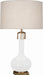 Robert Abbey - MLY92 - One Light Table Lamp - Athena - Matte Lily Glazed w/Aged Brass
