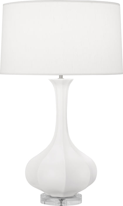 Robert Abbey - MLY96 - One Light Table Lamp - Pike - Matte Lily Glazed w/Lucite Base