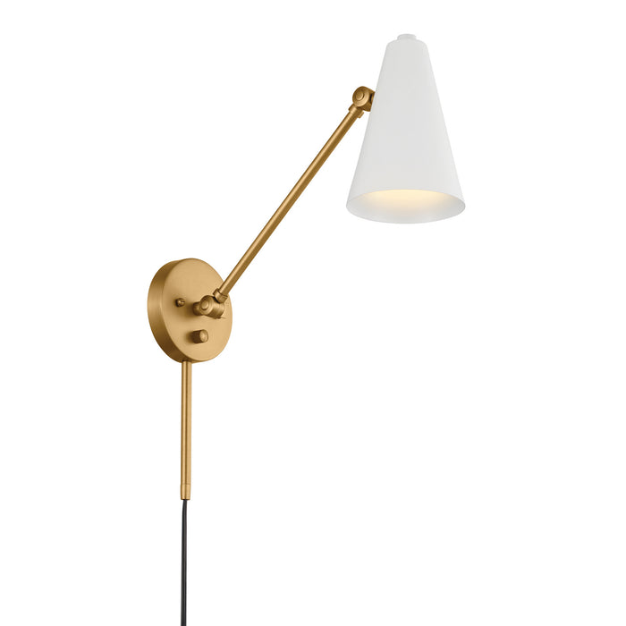 Kichler - 52485NBRW - One Light Wall Sconce - Sylvia - Natural Brass