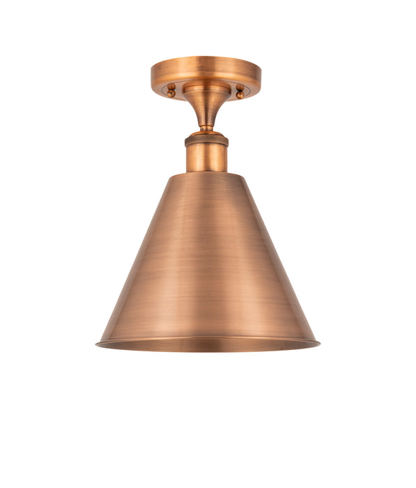 Innovations - 516-1C-AC-MBC-12-AC - One Light Semi-Flush Mount - Ballston - Antique Copper