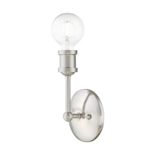 Livex Lighting - 14429-91 - One Light Vanity Sconce - Lansdale - Brushed Nickel