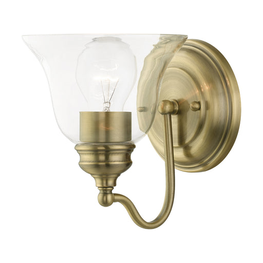 Livex Lighting - 16931-01 - One Light Vanity Sconce - Moreland - Antique Brass