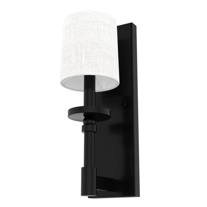 Hunter - 19692 - One Light Wall Sconce - Briargrove - Matte Black