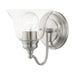 Livex Lighting - 16931-91 - One Light Vanity Sconce - Moreland - Brushed Nickel