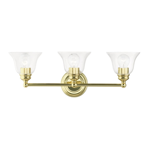 Livex Lighting - 16943-02 - Three Light Vanity Sconce - Moreland - Polished Brass