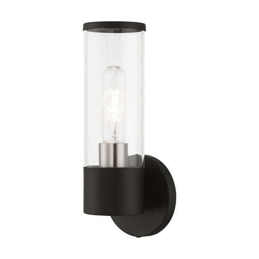 Livex Lighting - 17281-04 - One Light Wall Sconce - Banca - Black with Brushed Nickel